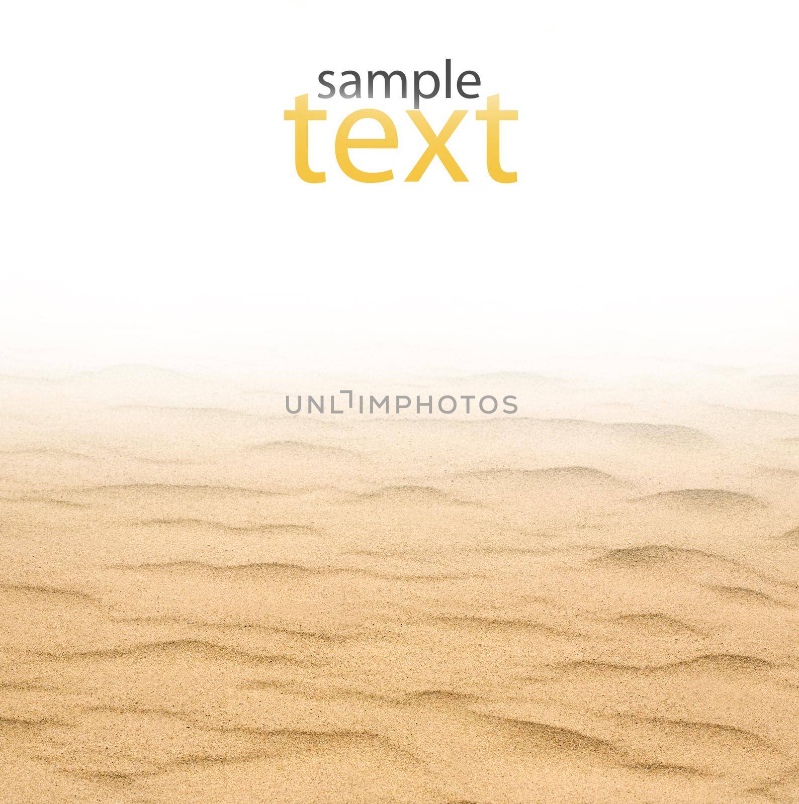 closeup of sand on a white background