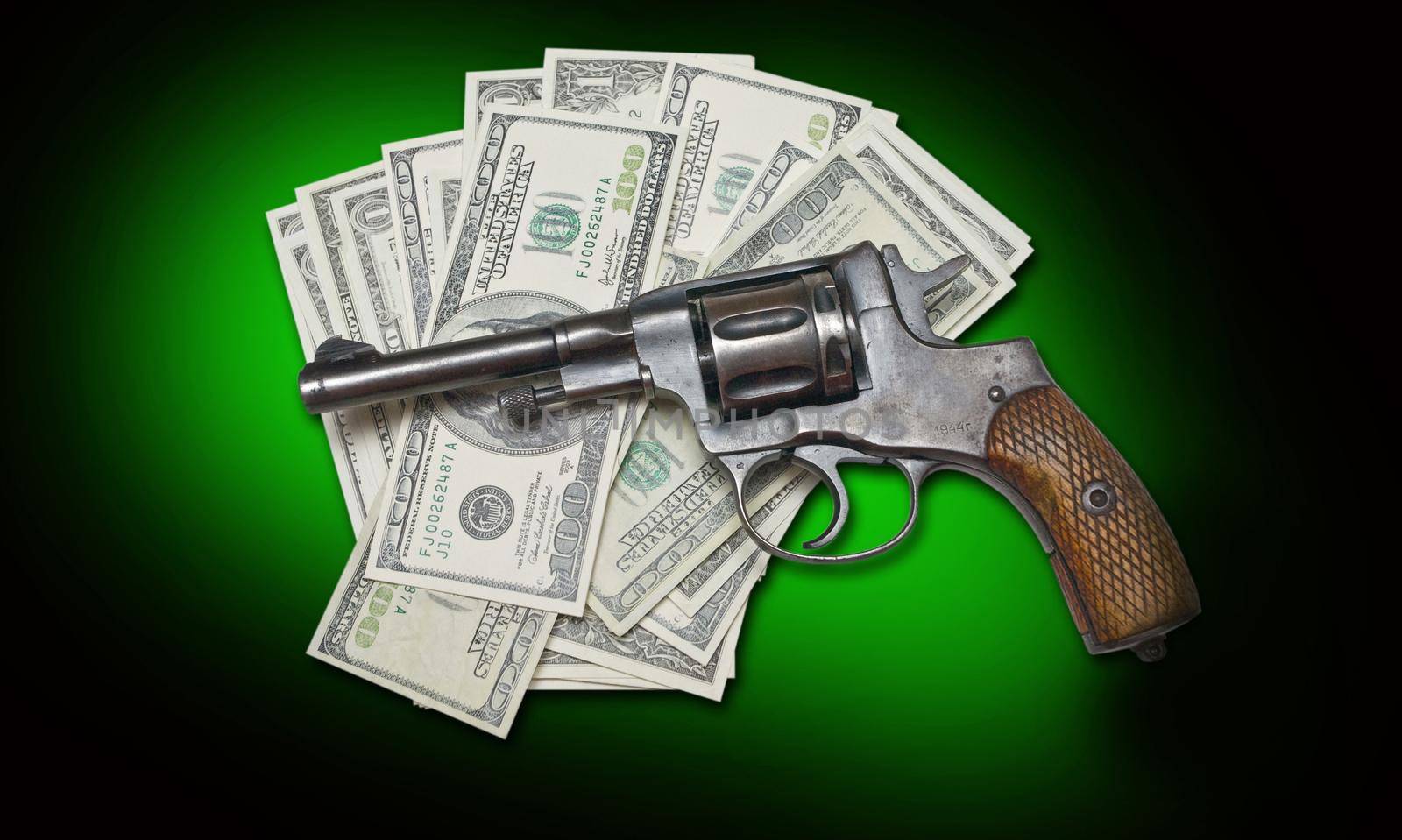 Gun and money by kornienko