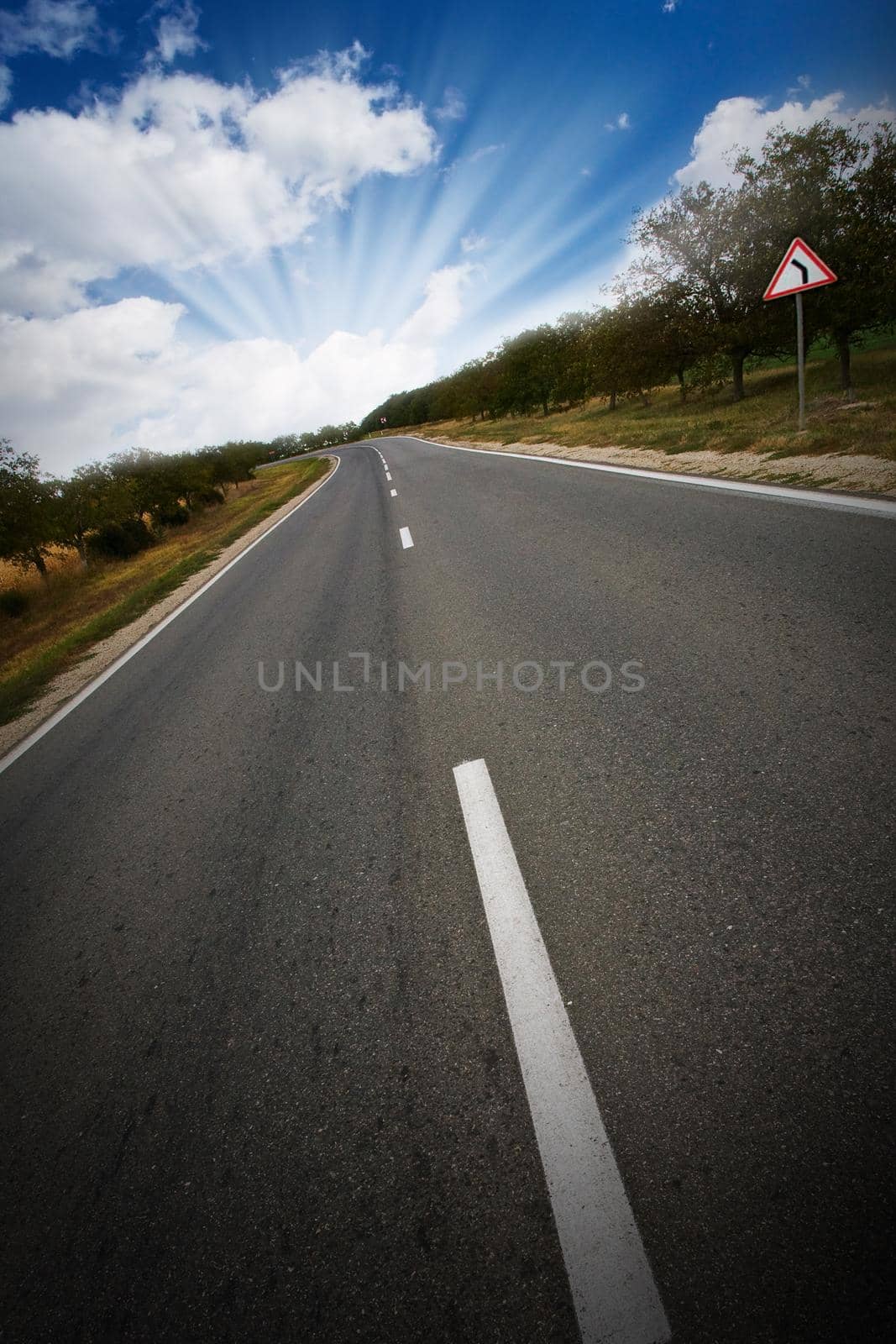 turn of the road by kornienko