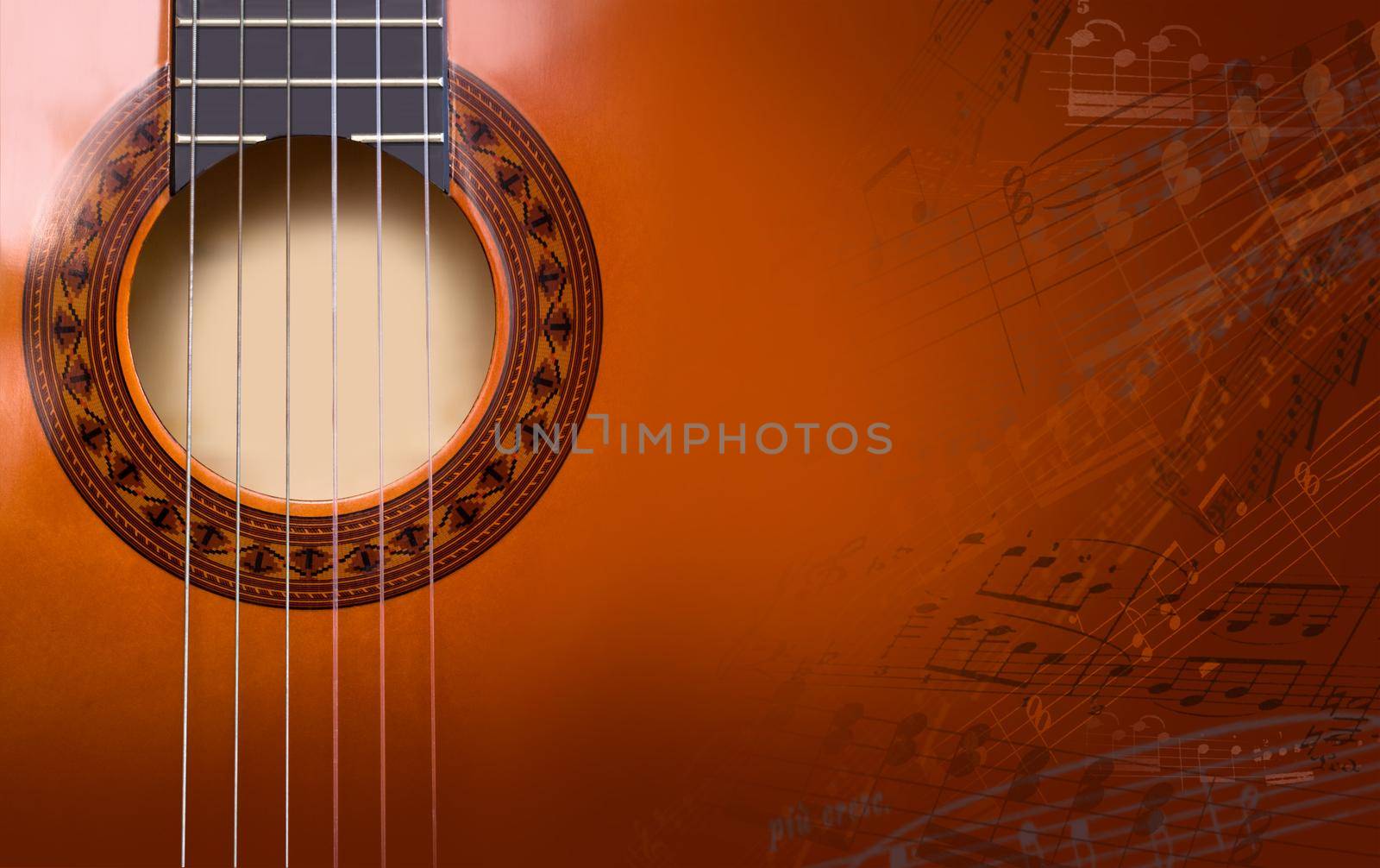  background of acoustic guitar by kornienko