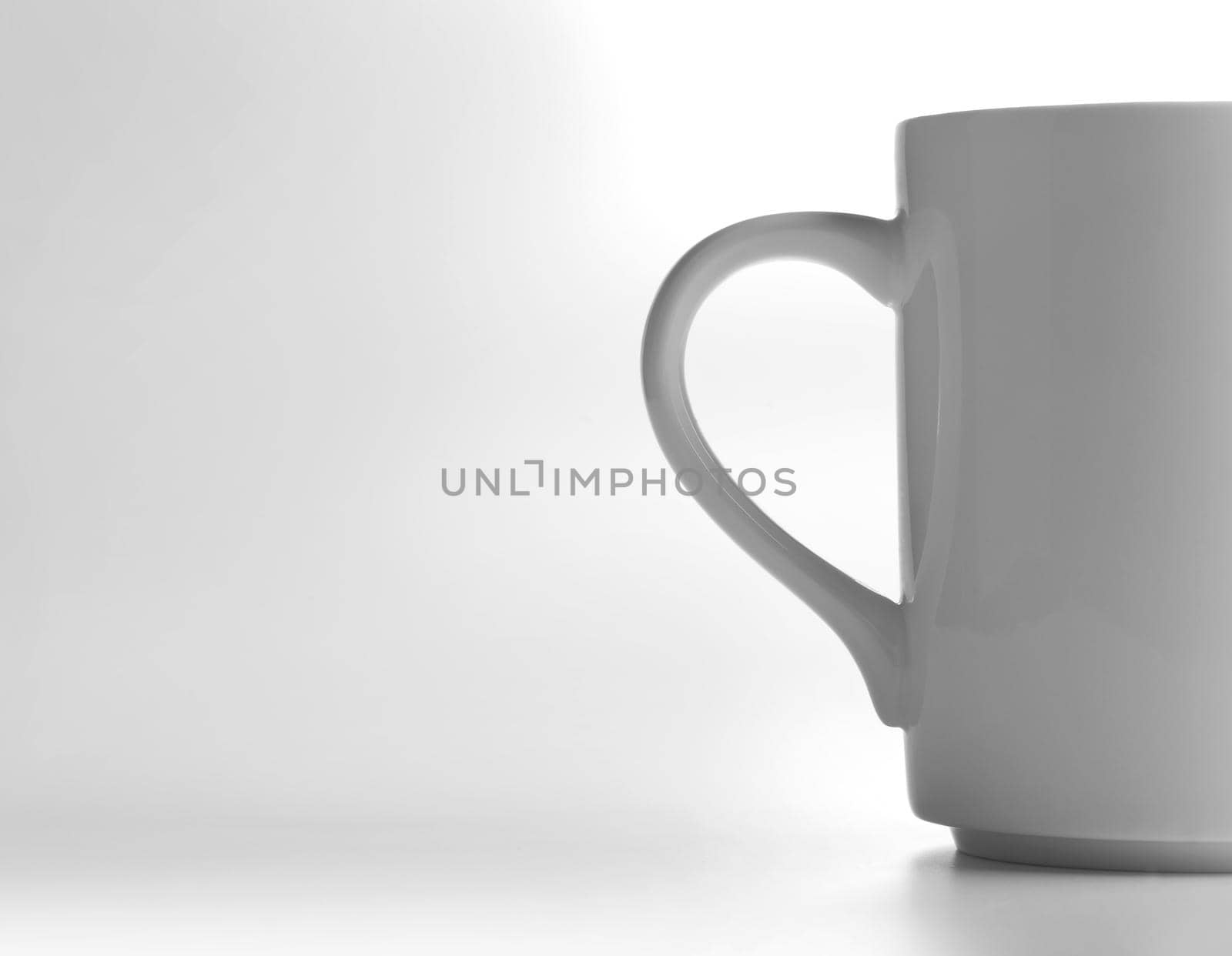 white cup  by kornienko