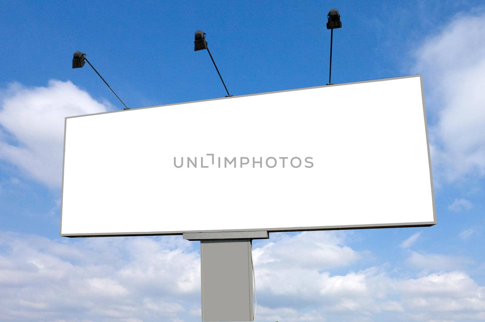 Empty Billboard (Road Sign)with Clear Sky