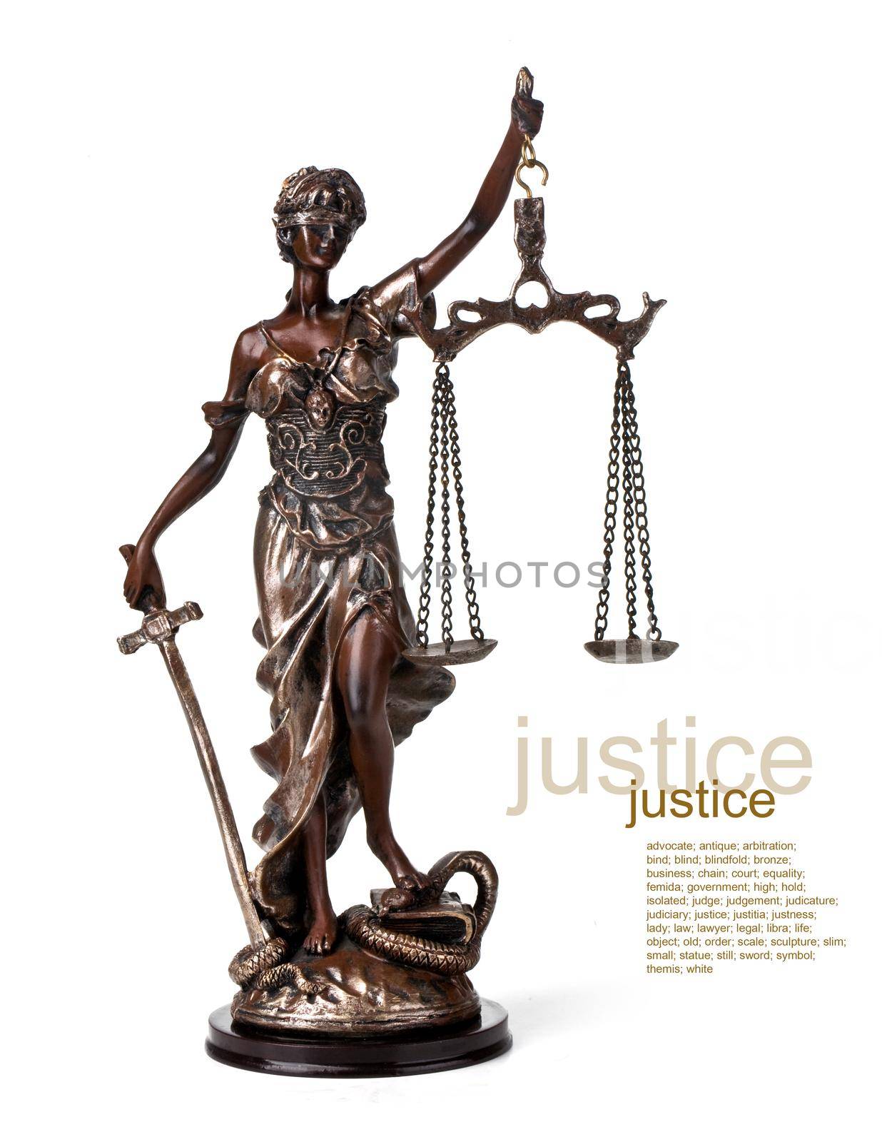 Antique Statue of justice by kornienko