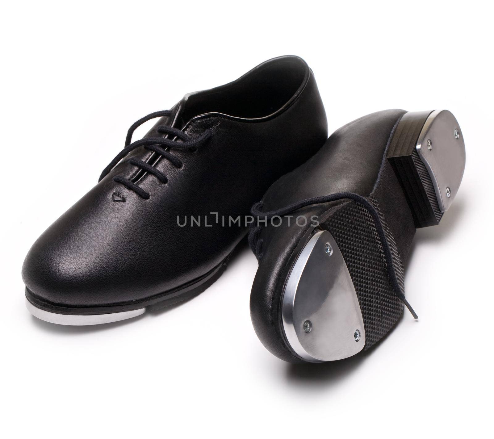 tap shoes on a white background