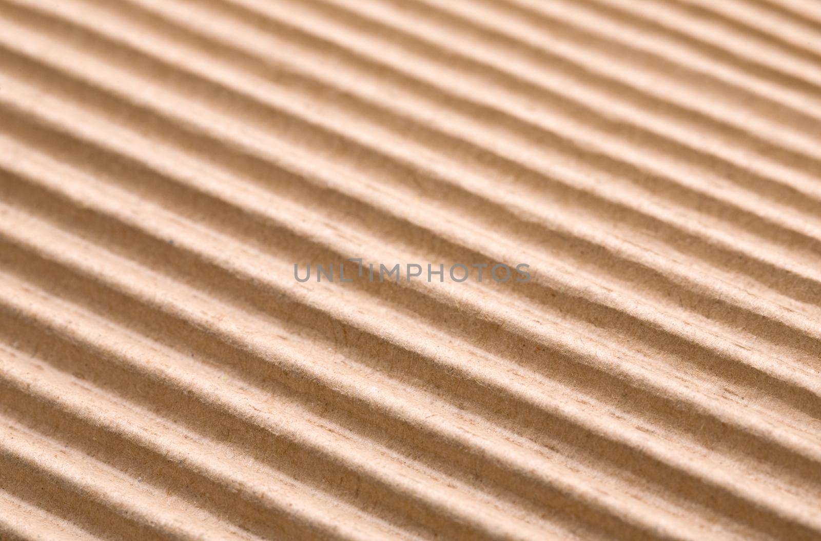 Corrugated cardboard background close-up