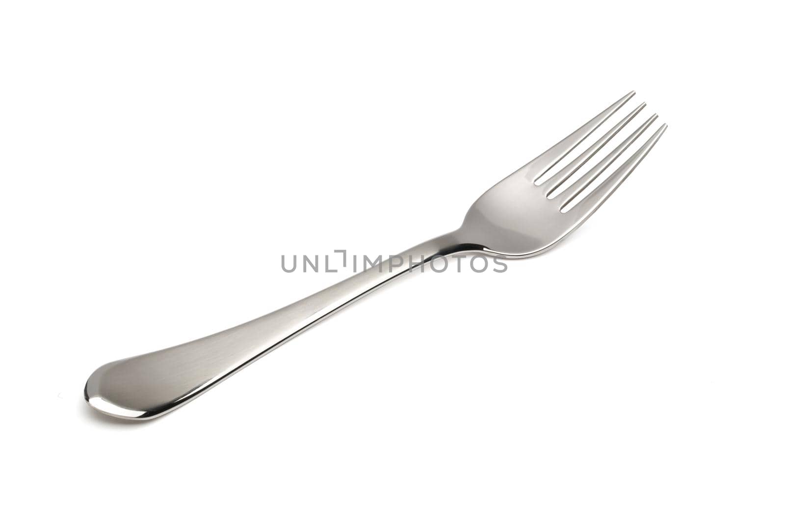 fork isolated on white path includes