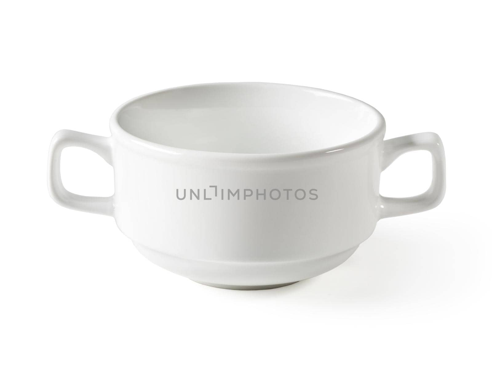 cup of soup Isolated on white background