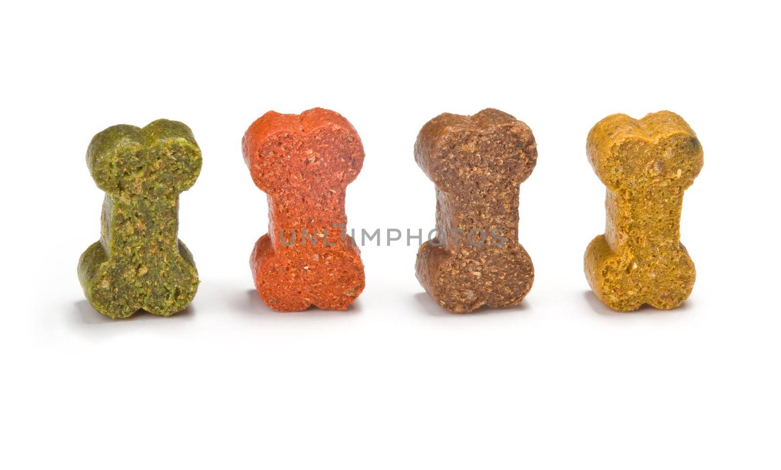 dog food is a close-up on a white background
