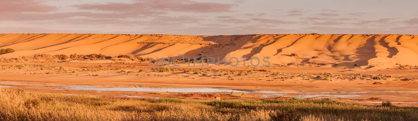 Saguia el Hamra River in Laayoune. Laayoune, Western Sahara, Morocco.