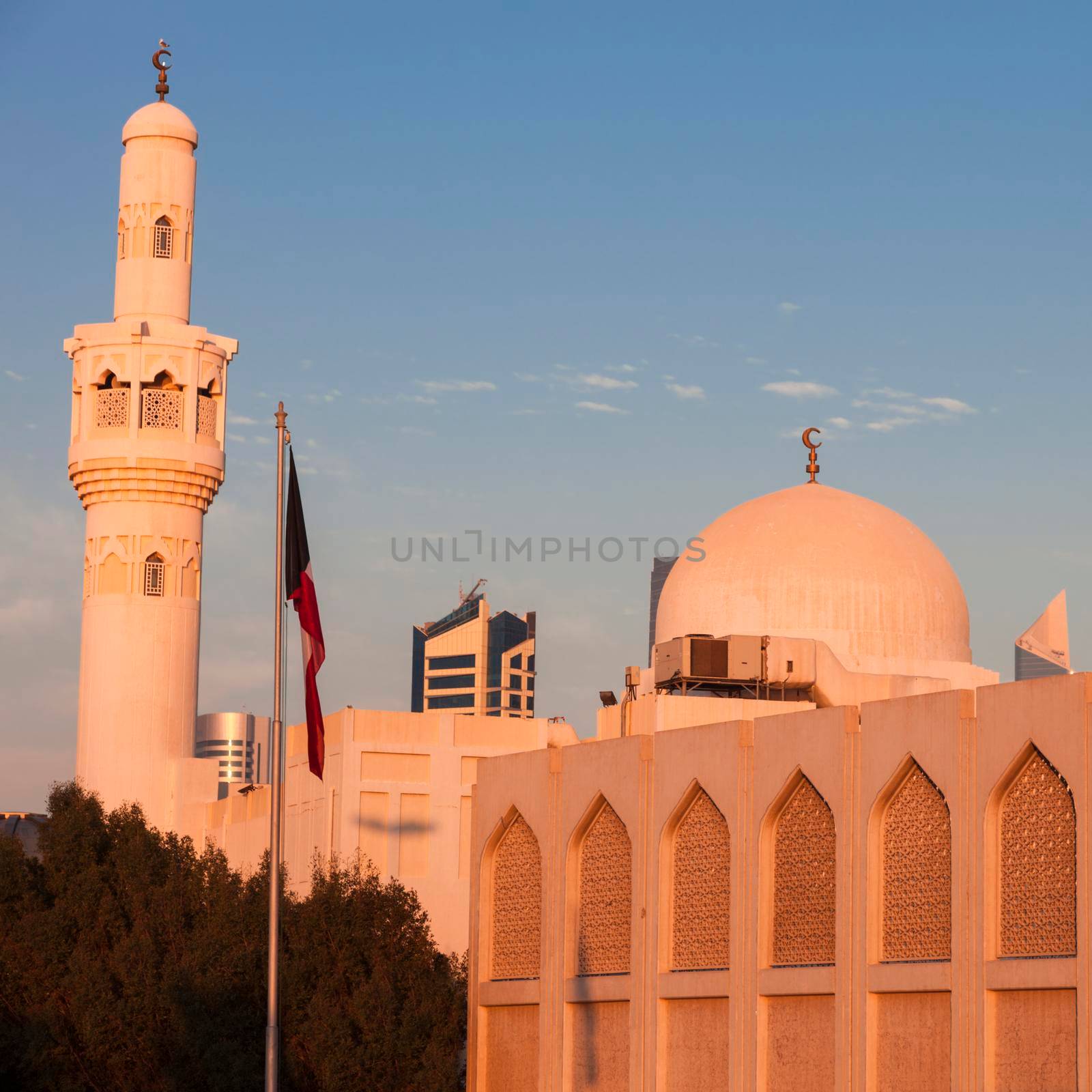 Abdulaziz Al Othman Mosque in Kuwait City. Kuwait City, Kuwait.