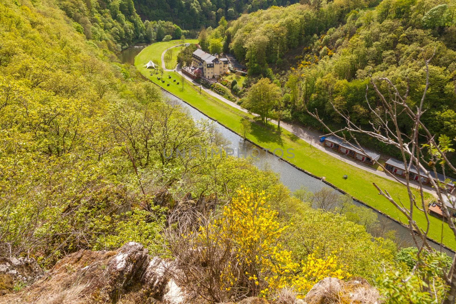 Sauer River in Bourscheid. Bourscheid, Luxembourg.