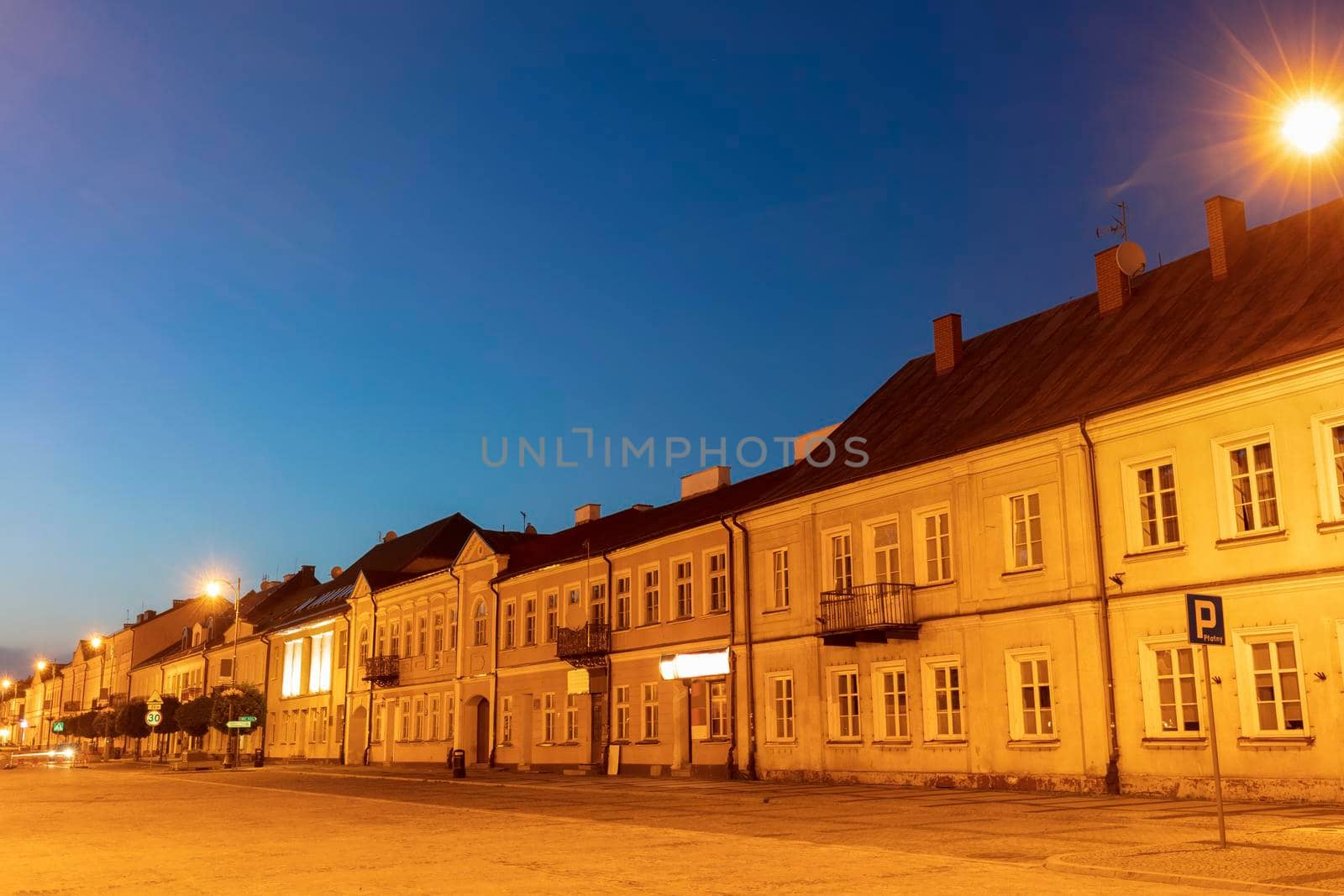 Main Square of Suwalki. Suwalki, Podlasie, Poland.