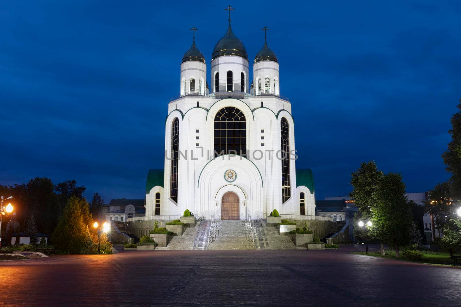 Cathedral of Christ the Saviour on Victory Square in Kaliningrad. Kaliningrad, Kaliningrad Oblast, Russia.