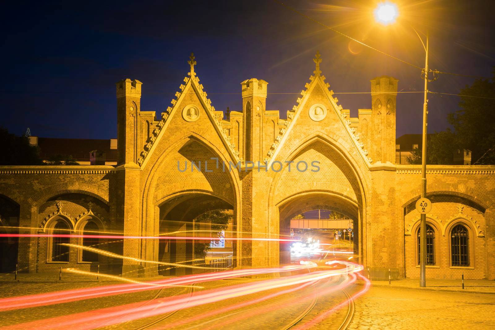 Brandenburg Gate in Kaliningrad. Kaliningrad, Kaliningrad Oblast, Russia.
