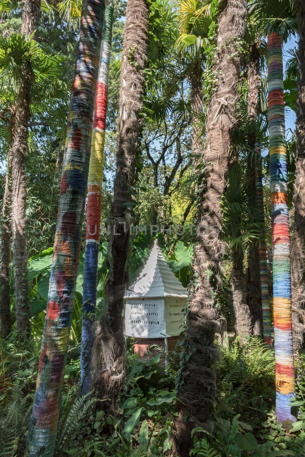 André Heller Botanical Garden. Gardone Riviera (BS), ITALY - August 25, 2020