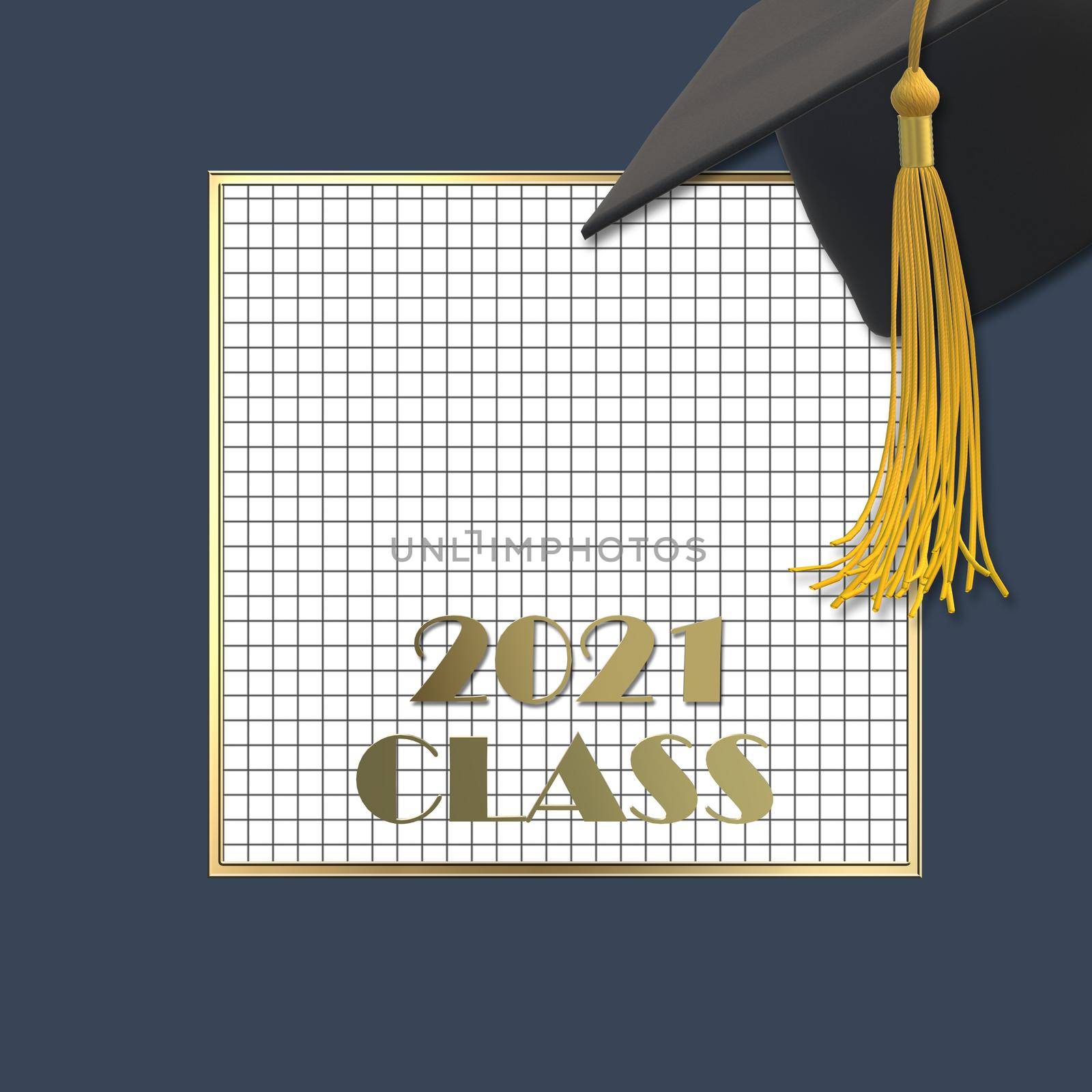 Graduation 2021 cap with tassel by NelliPolk