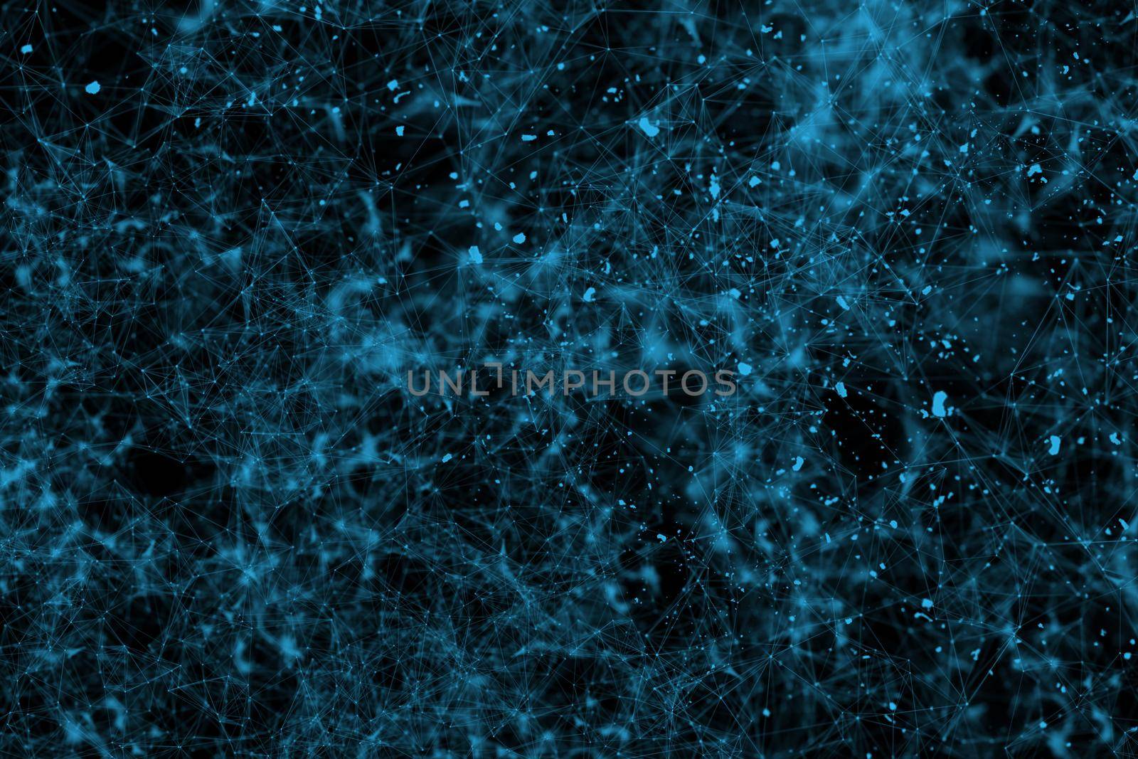 abstract geometrical background with lines and dots for futuristic concept. abstract, abstract backgrounds, blue backgrounds, Abstract polygonal background with connecting dots and lines of plexus effect. Connection technology background or digital background. Big data visualization. Science Network connection structure.