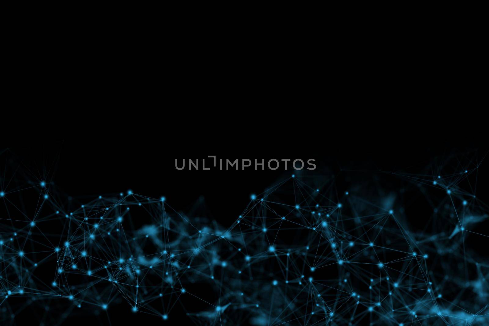 abstract geometrical background with lines and dots for futuristic concept. abstract, abstract backgrounds, blue backgrounds, Abstract polygonal background with connecting dots and lines of plexus effect. Connection technology background or digital background. Big data visualization. Science Network connection structure. by chuanchai