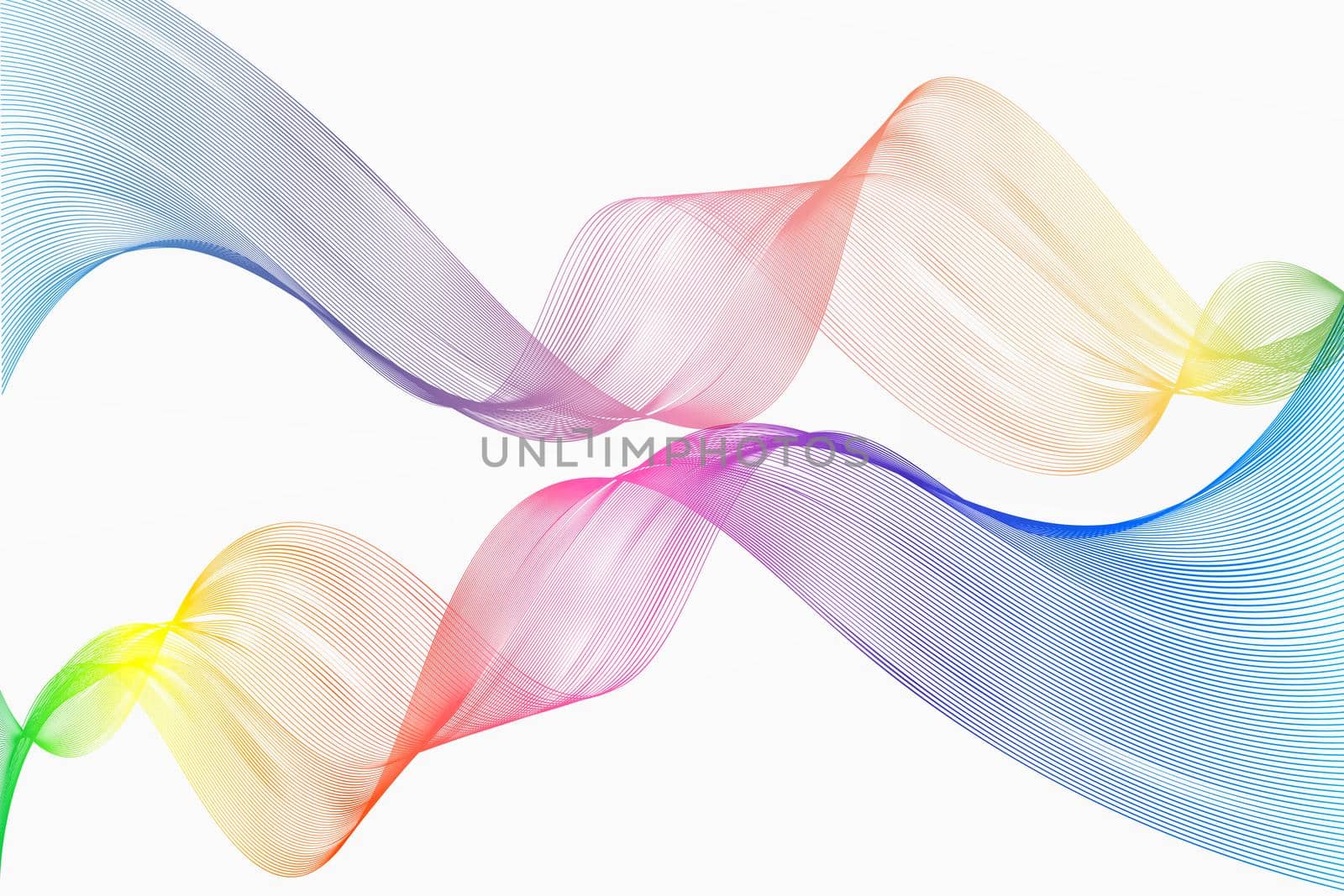 Abstract Colorful Line Wave Background, Abstract polygonal space low poly dark background with connecting dots and lines Connection structure Futuristic polygonal background Triangular business wallpaper by chuanchai