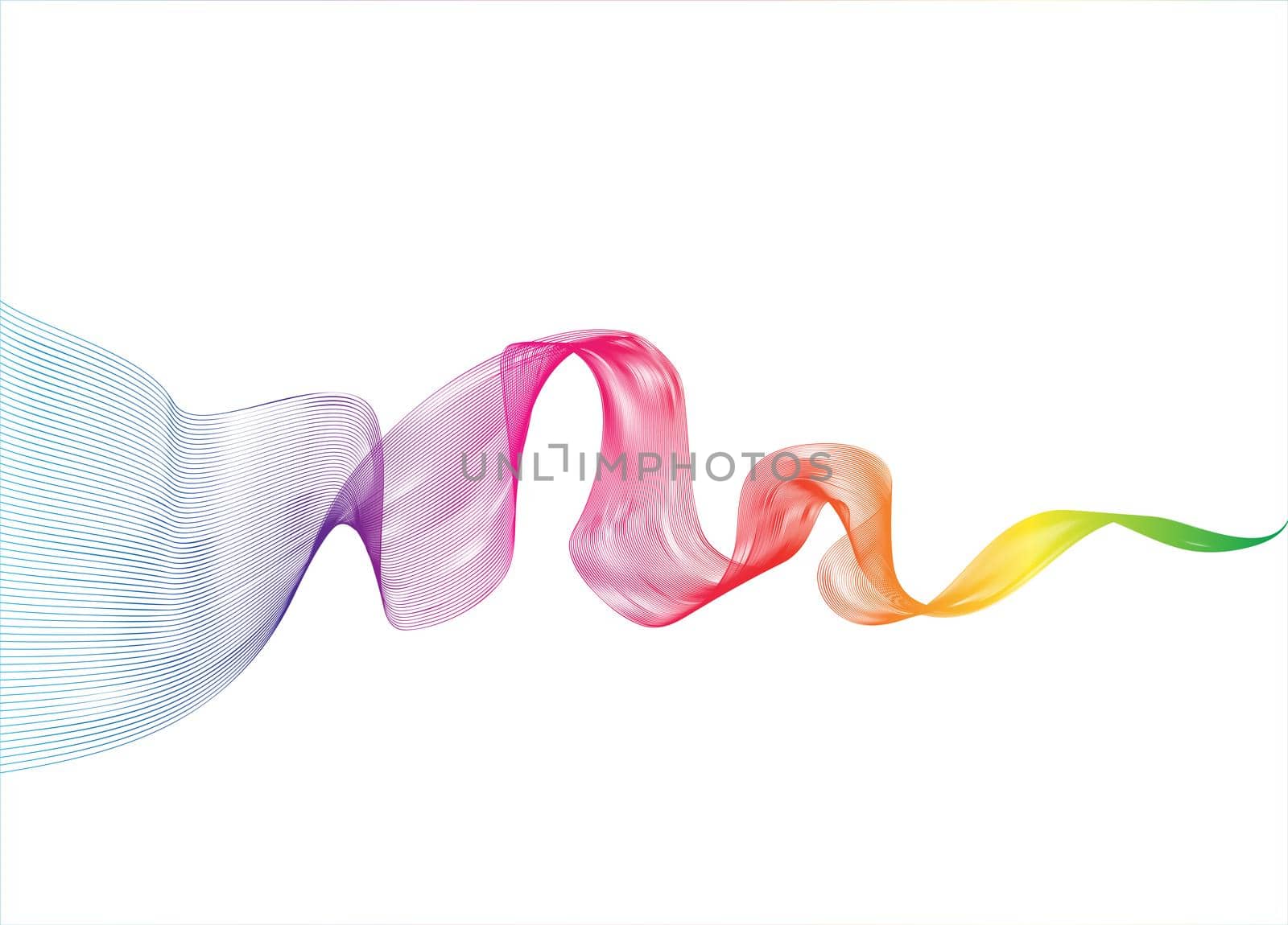 Abstract Colorful Line Wave Background, Abstract polygonal space low poly dark background with connecting dots and lines Connection structure Futuristic polygonal background Triangular business wallpaper by chuanchai