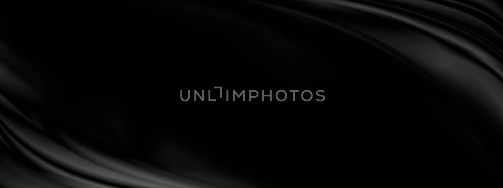 Black fabric background with copy space illustration