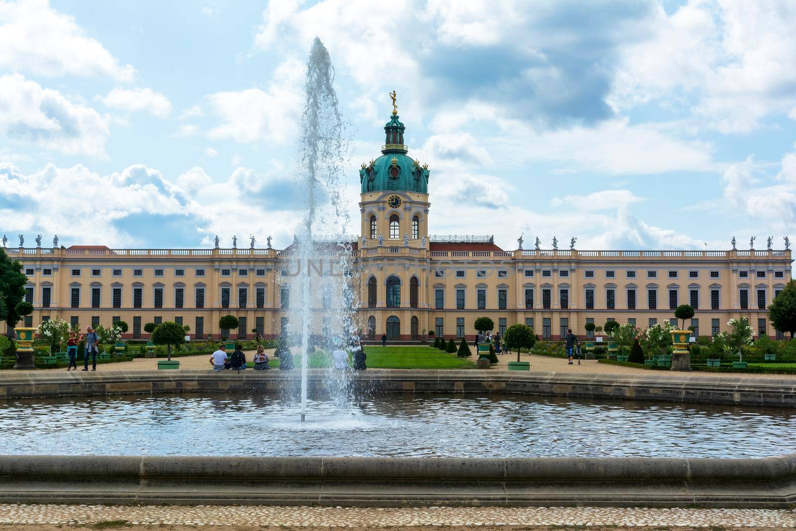 Charlottenburg palace and garden in Berlin, Germany by ankarb