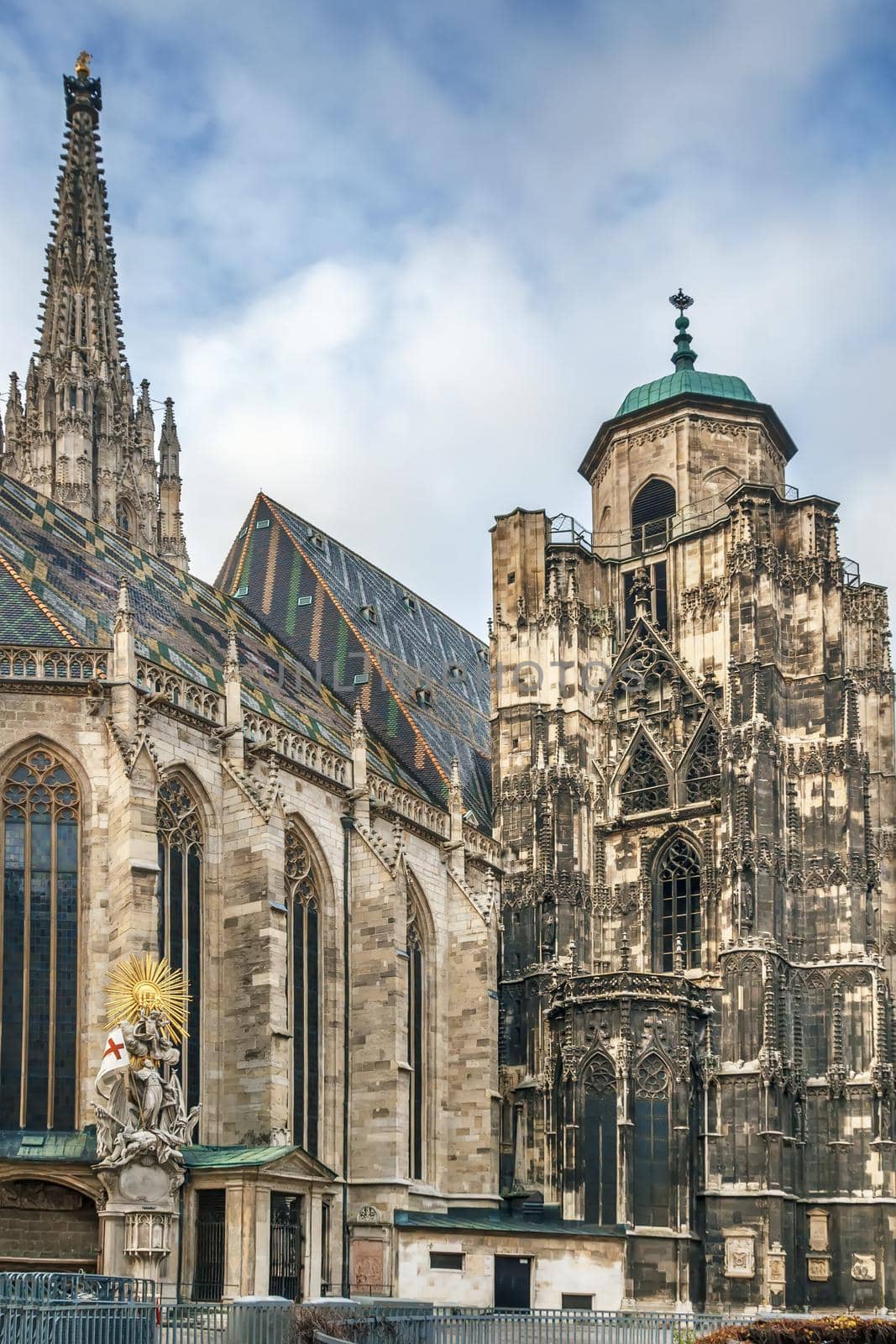 St. Stephen's Cathedral is the most important religious building in Vienna, Austria