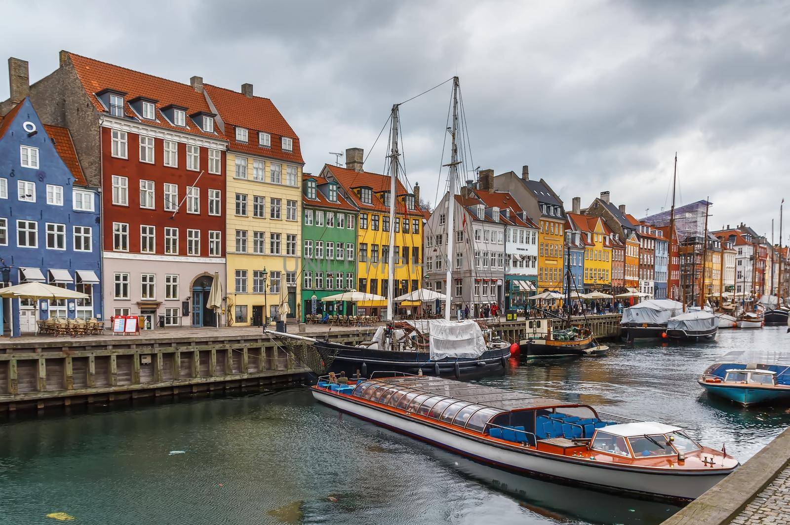 Nyhavn Canal, Copenhagen, Denmark by borisb17