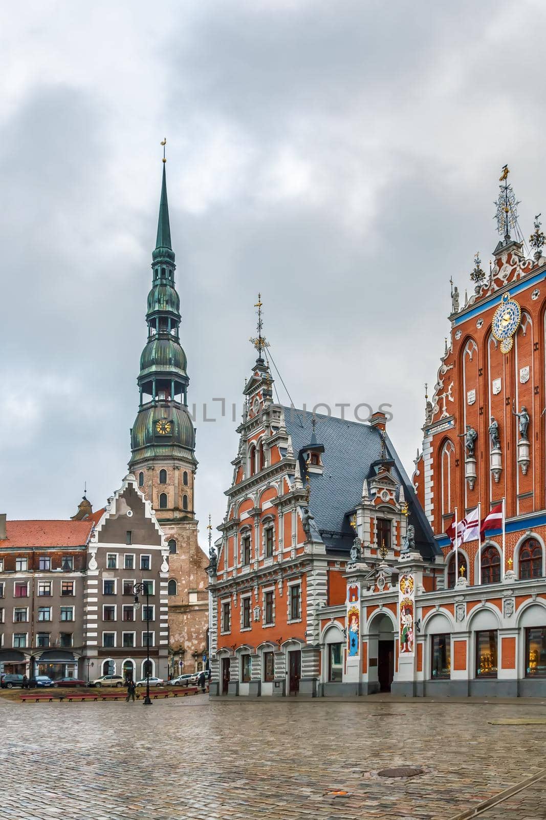 Town Hall Square, Riga, Lanvia by borisb17