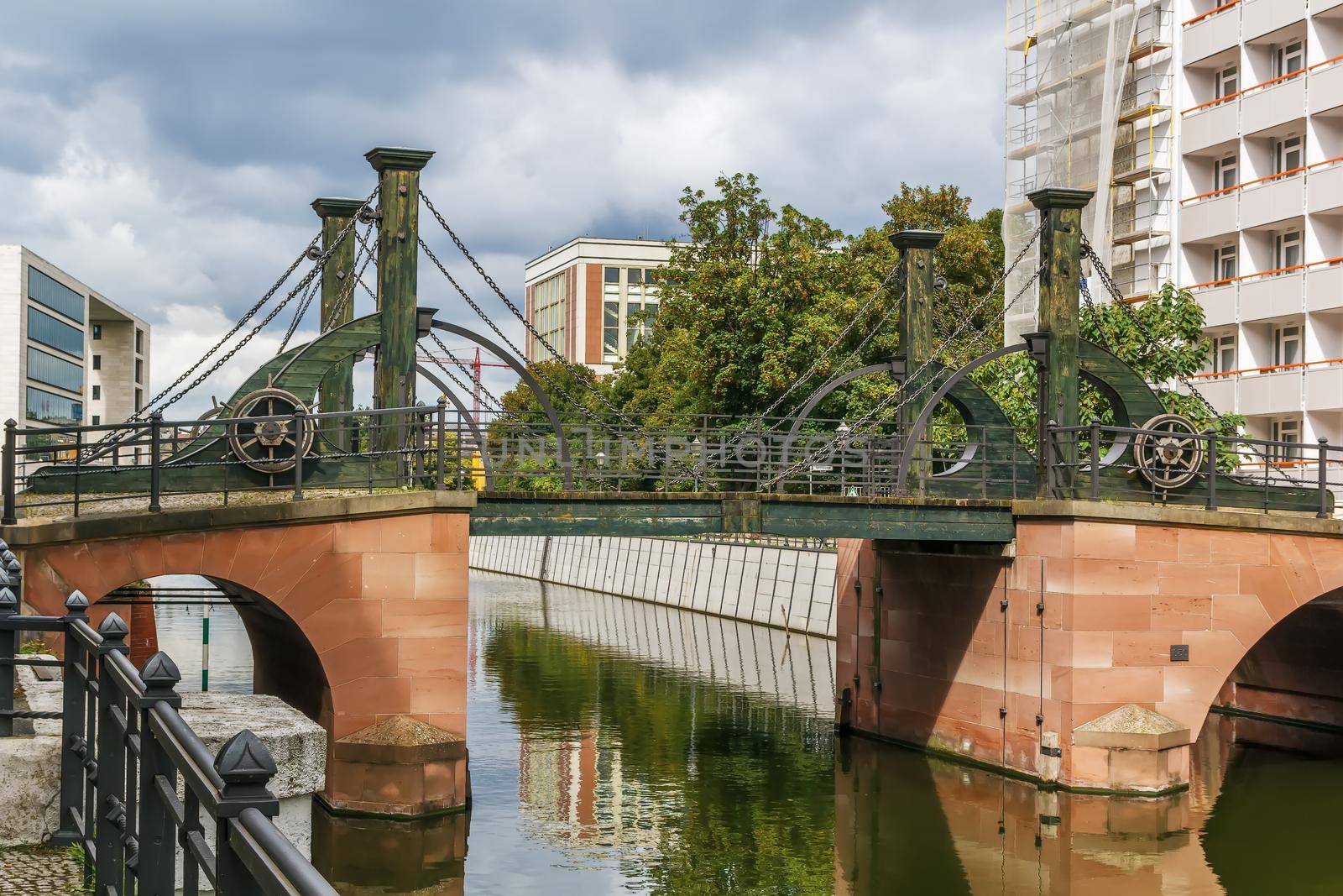 Jungfern Bridge is the oldest bridge in Berlin, Germany