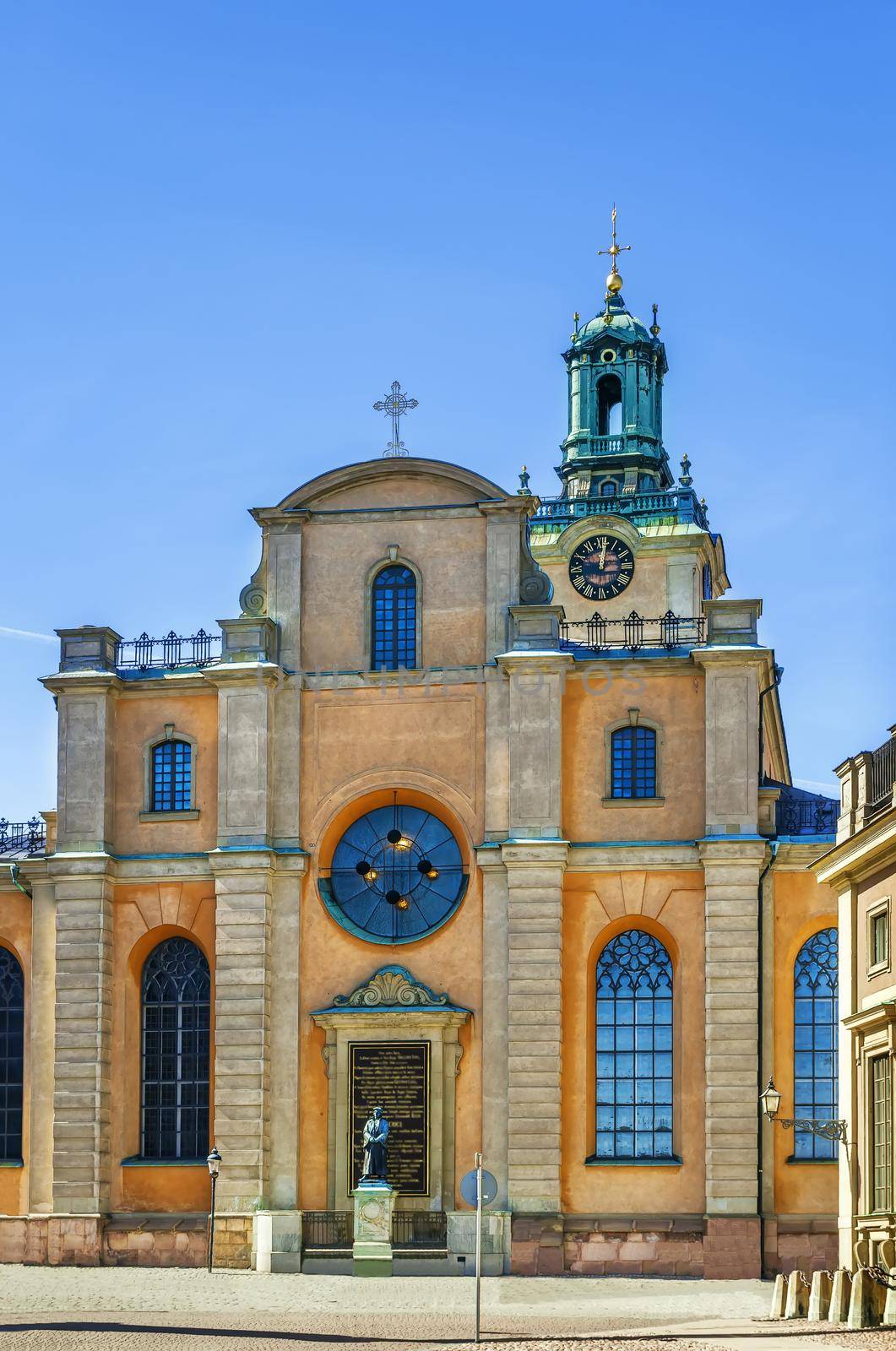 Church of St. Nicholas is the oldest church in Gamla Stan, the old town in central Stockholm, Sweden