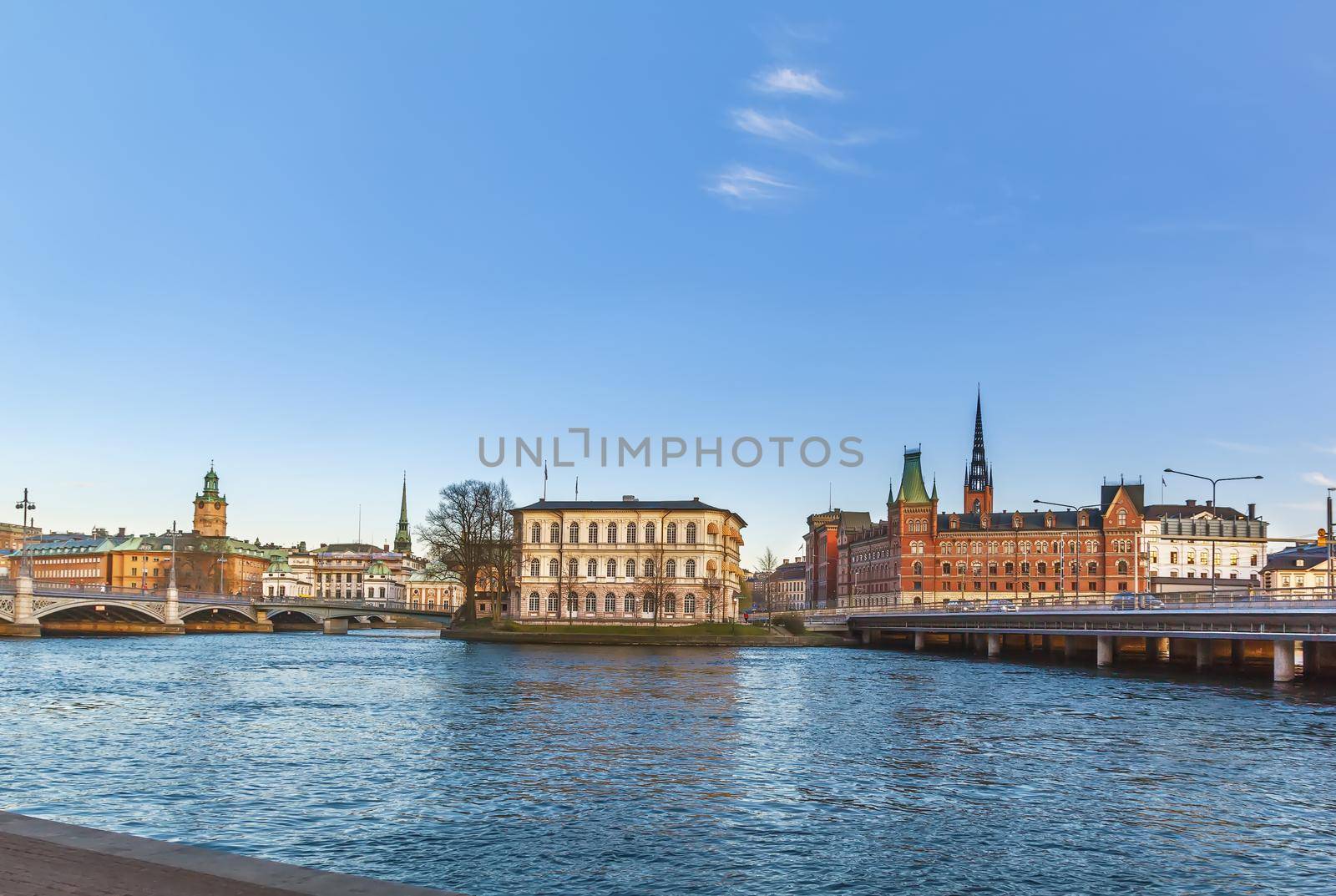 View of Gamla Stan from City Hall in Stockholm, Sweden