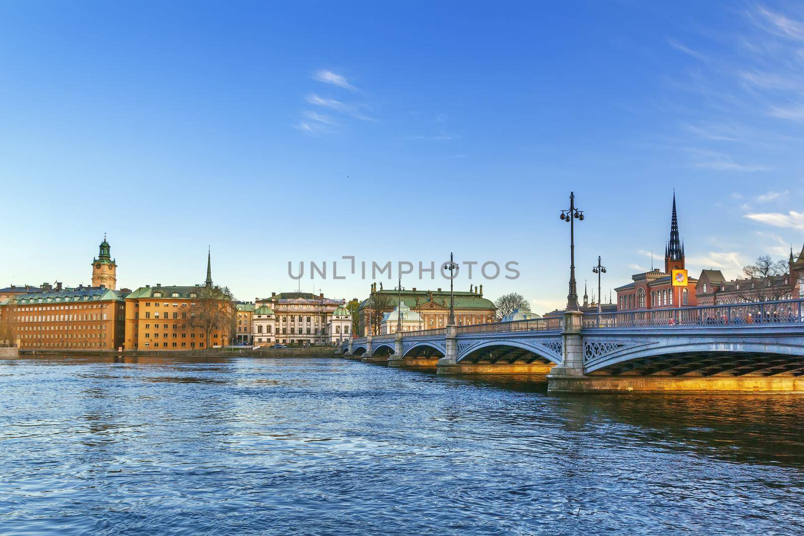 View of Gamla Stan from City Hall in Stockholm, Sweden