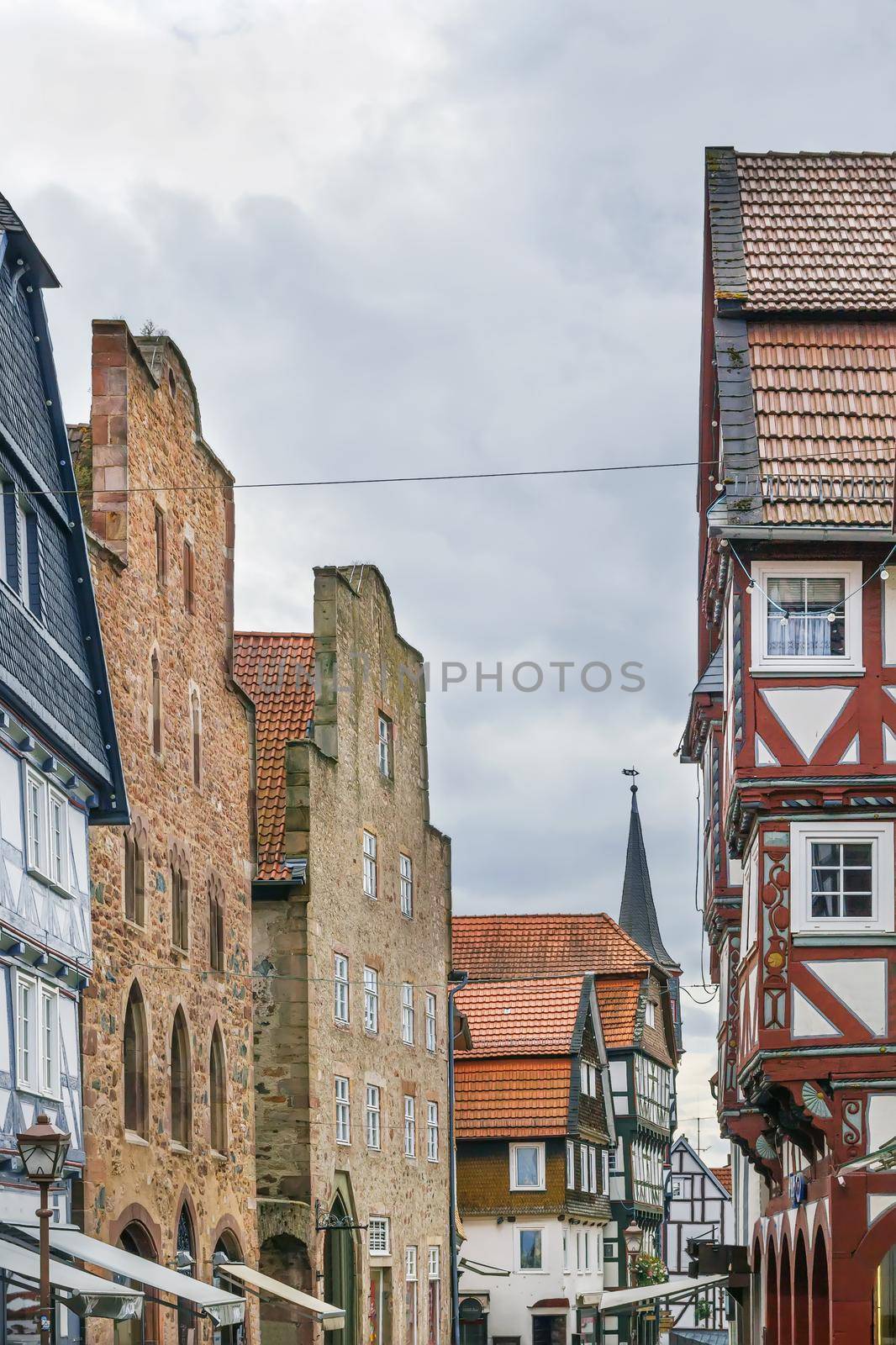 Street in  Fritzlar, Germany by borisb17