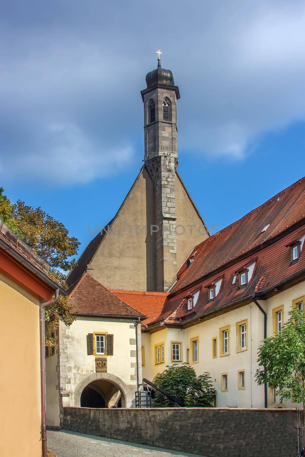 Catholic parish church of St. Johannis in Rothenburg ob der Tauber, Bavaria, Germany