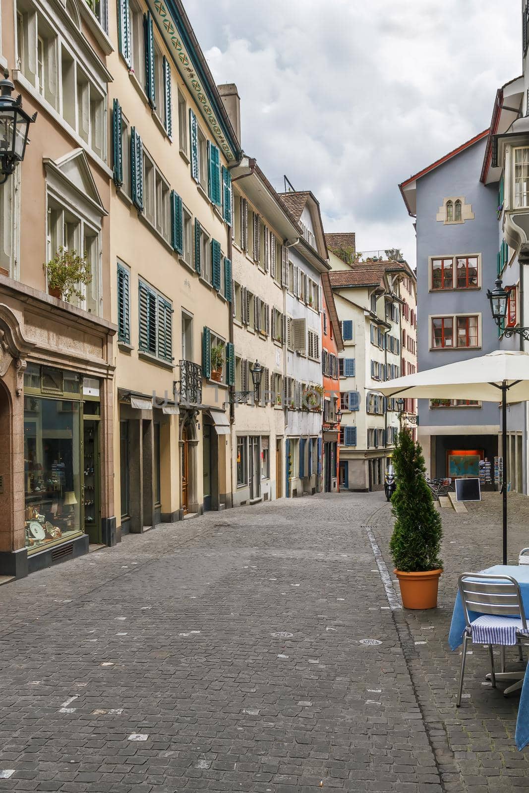 Street in Zurich city center, Switzerland by borisb17