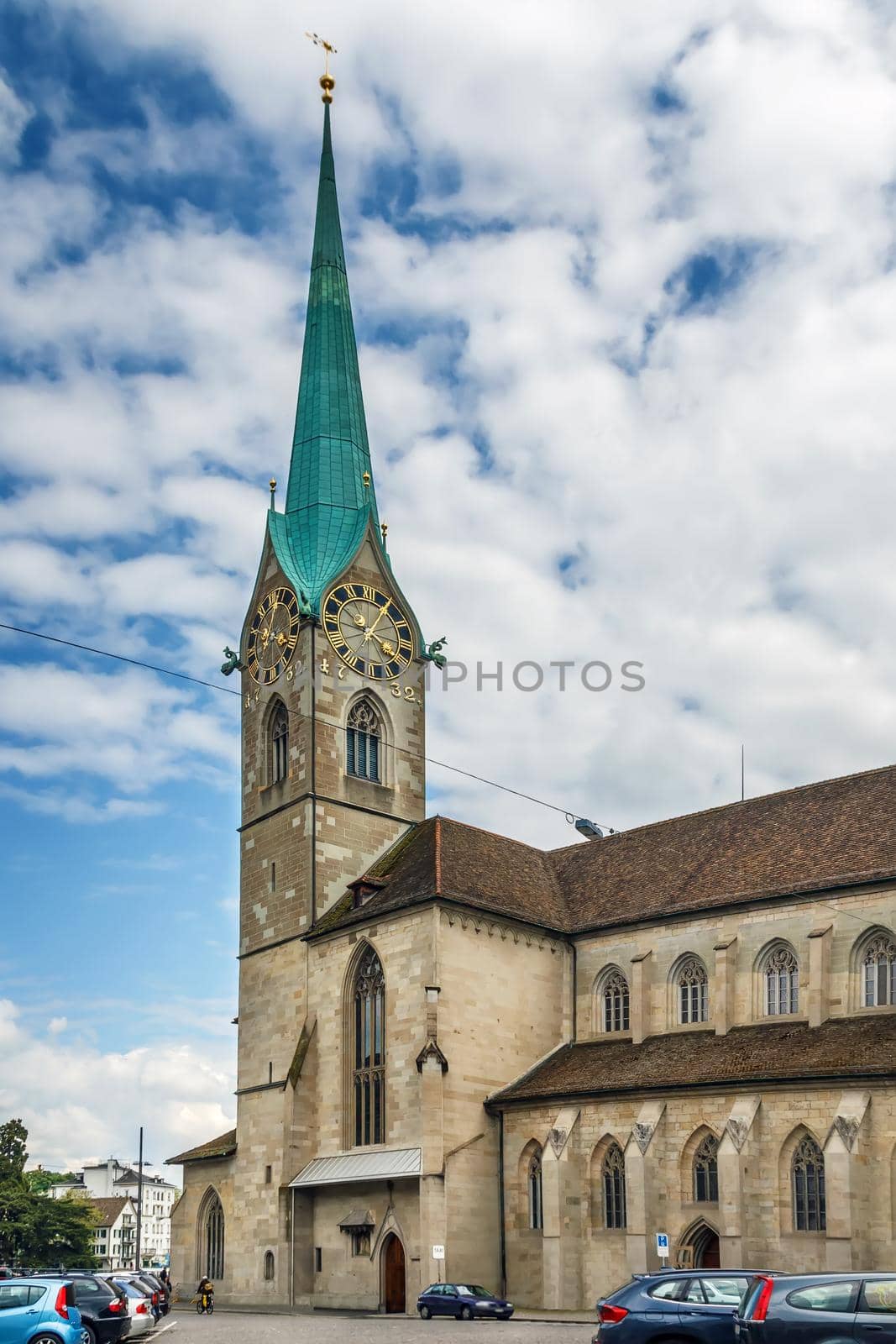 Fraumunster Church in Zurich, Switzerland by borisb17