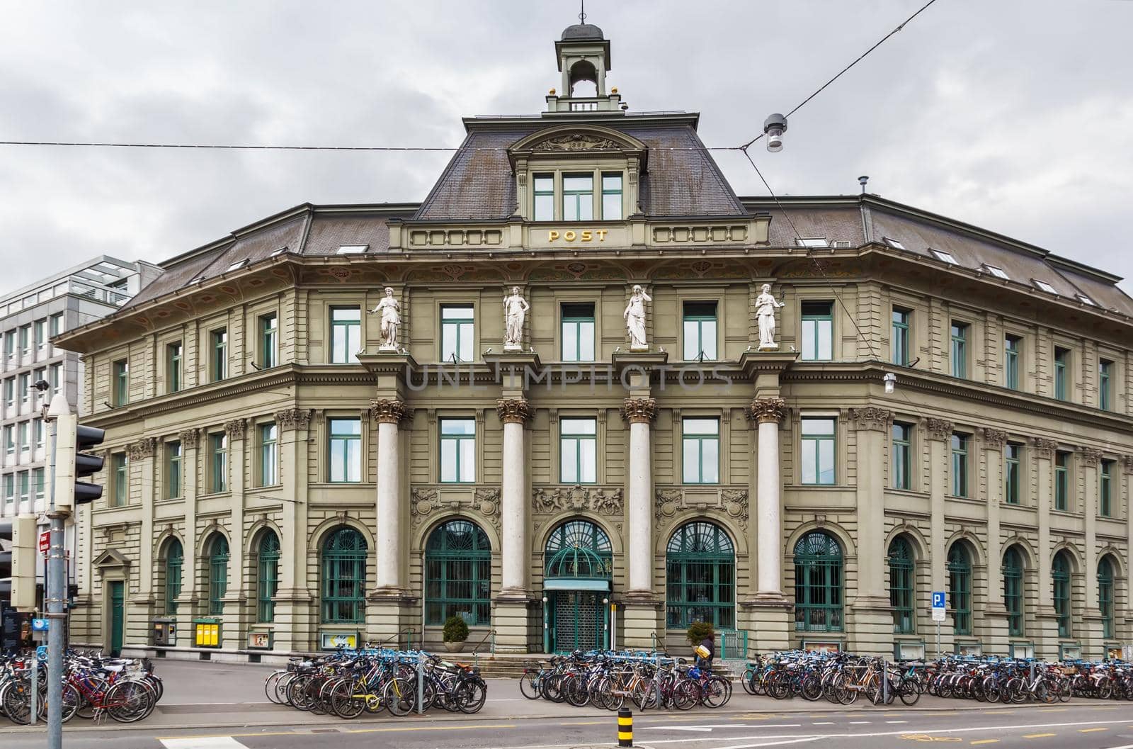 Building of Post office in Lucerne city center, Switzerland