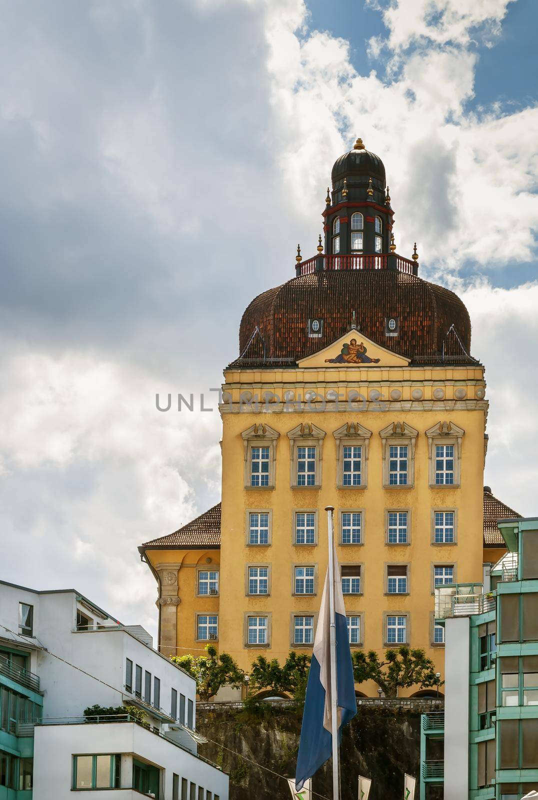 Building of Suva Insurance Company Headquarters in Lucerne, Swizerland
