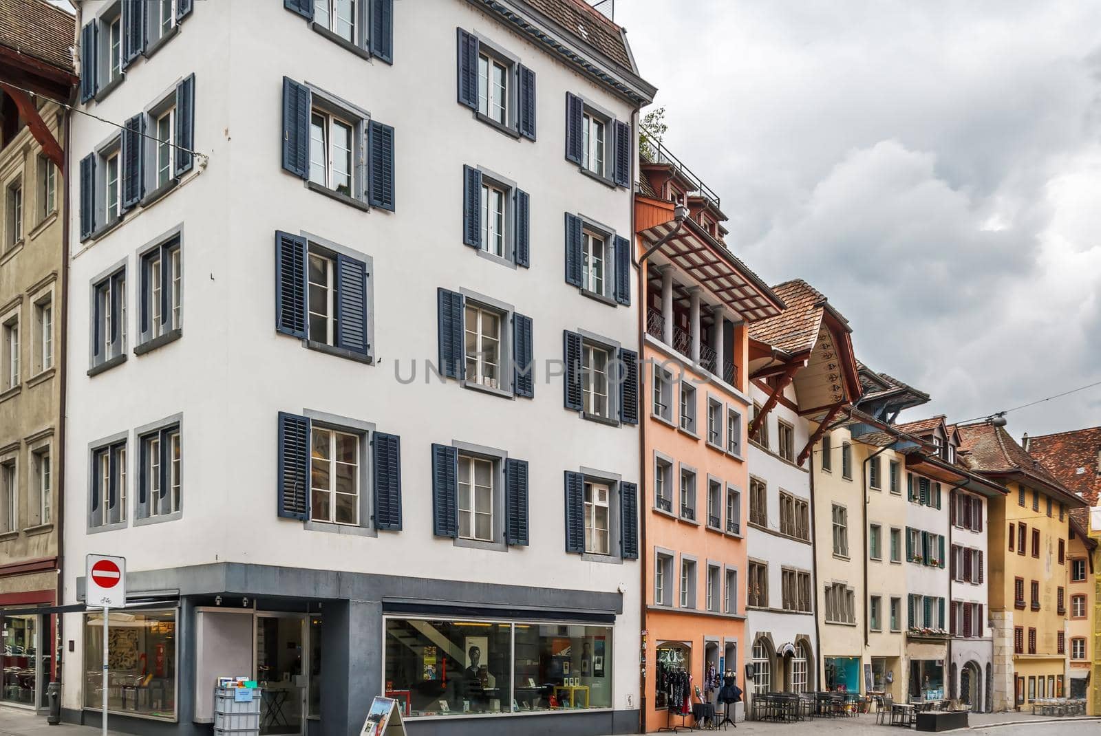 Street in Aarau, Switzerland by borisb17