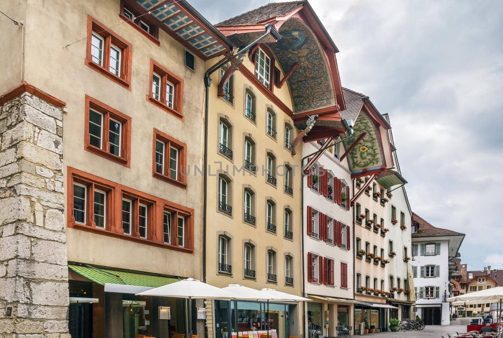 Street in Aarau, Switzerland by borisb17