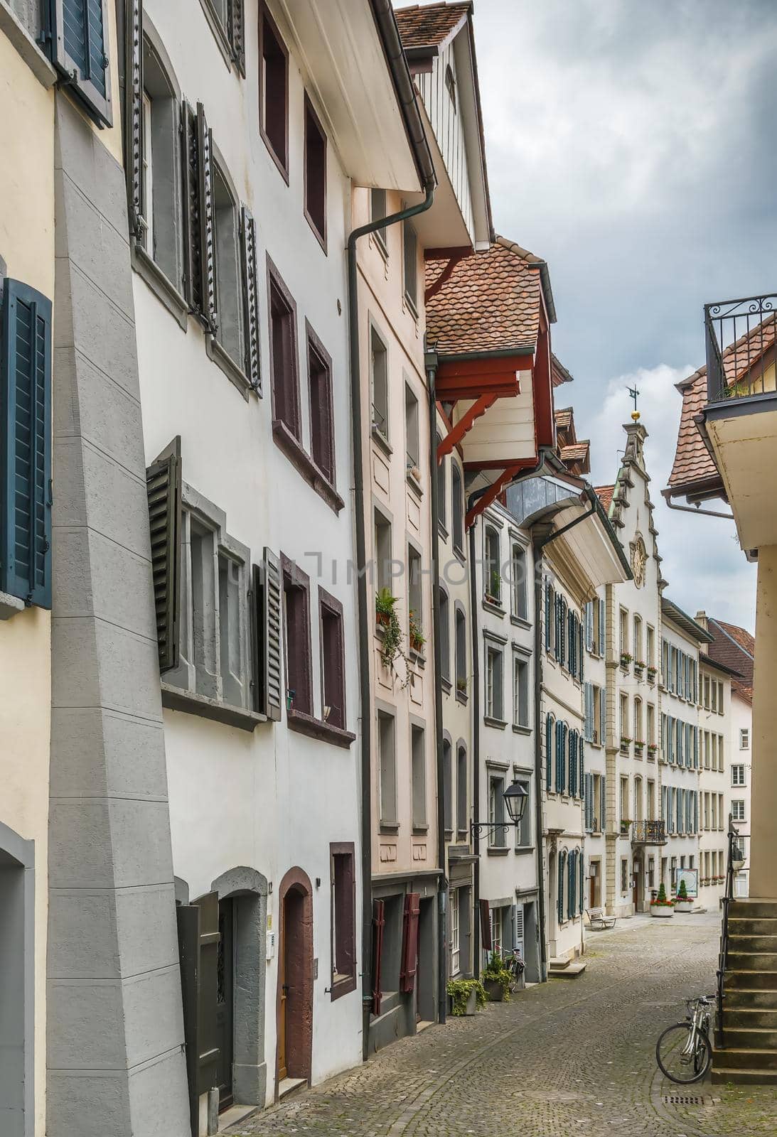 Street in Aarau, Switzerland by borisb17