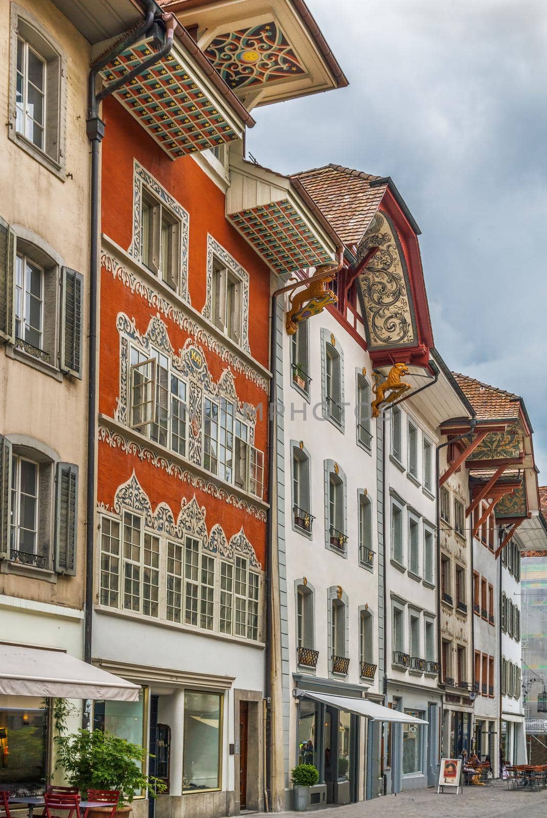 Street in Aarau, Switzerland by borisb17