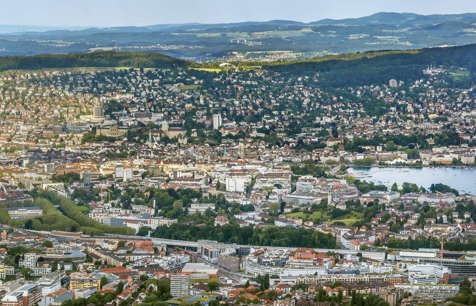 view of Zurich, Switzerland by borisb17