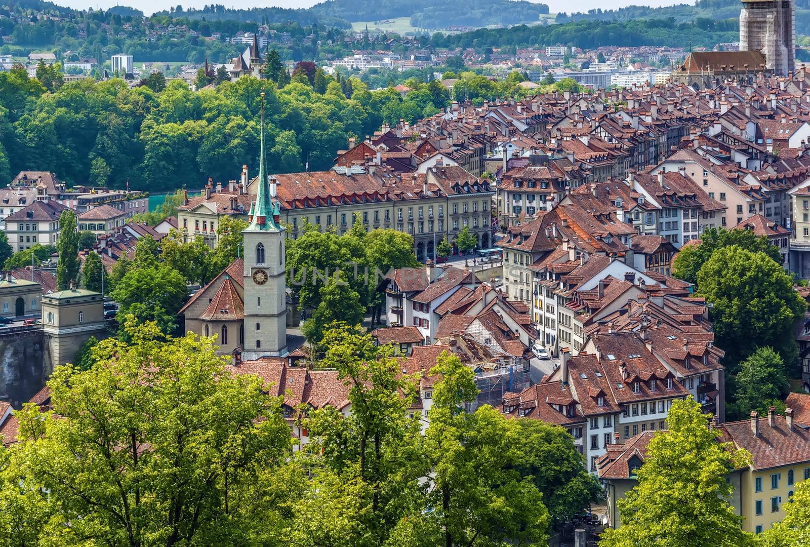 Aerial view of Bern  old town, Switzerland by borisb17