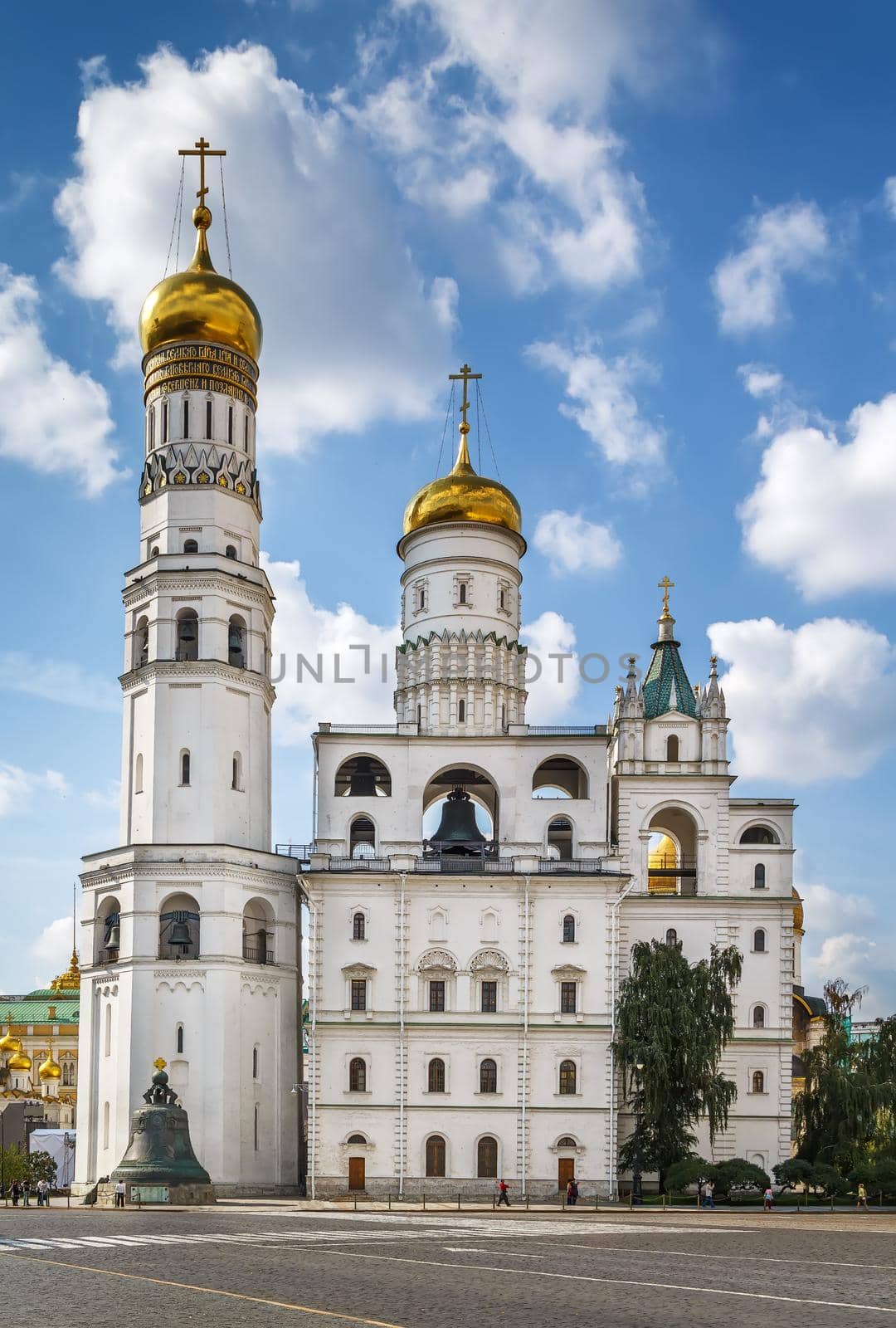 Ivan the Great Bell Tower is a church tower inside the Moscow Kremlin comple, Russiax