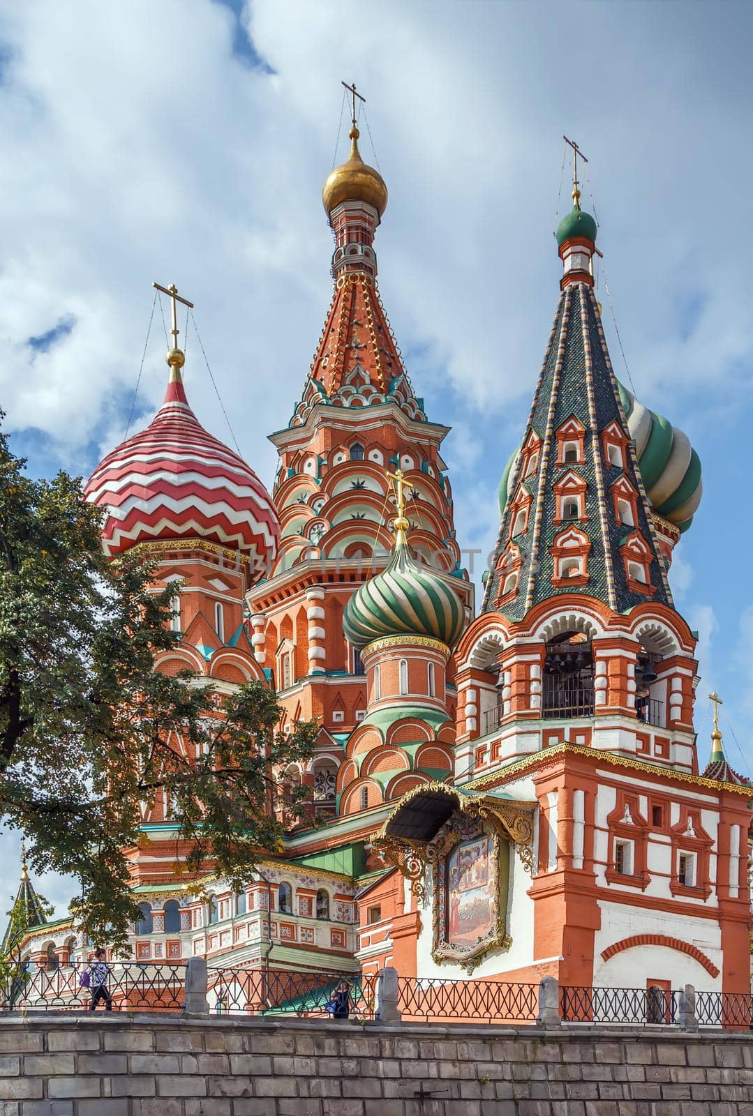 Cathedral of Vasily the Blessed commonly known as Saint Basil's Cathedral, is a Christian church in Red Square in Moscow, Russia