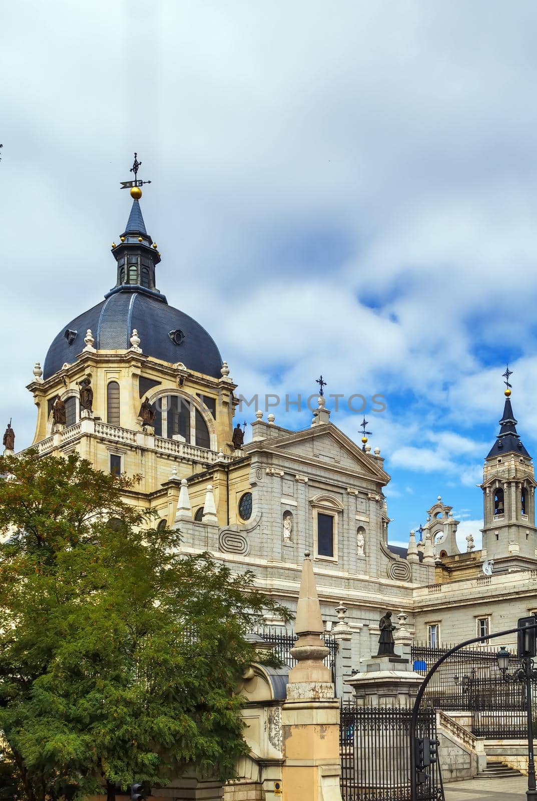 Santa Maria la Real de La Almudena is the Catholic cathedral in Madrid, Spain.