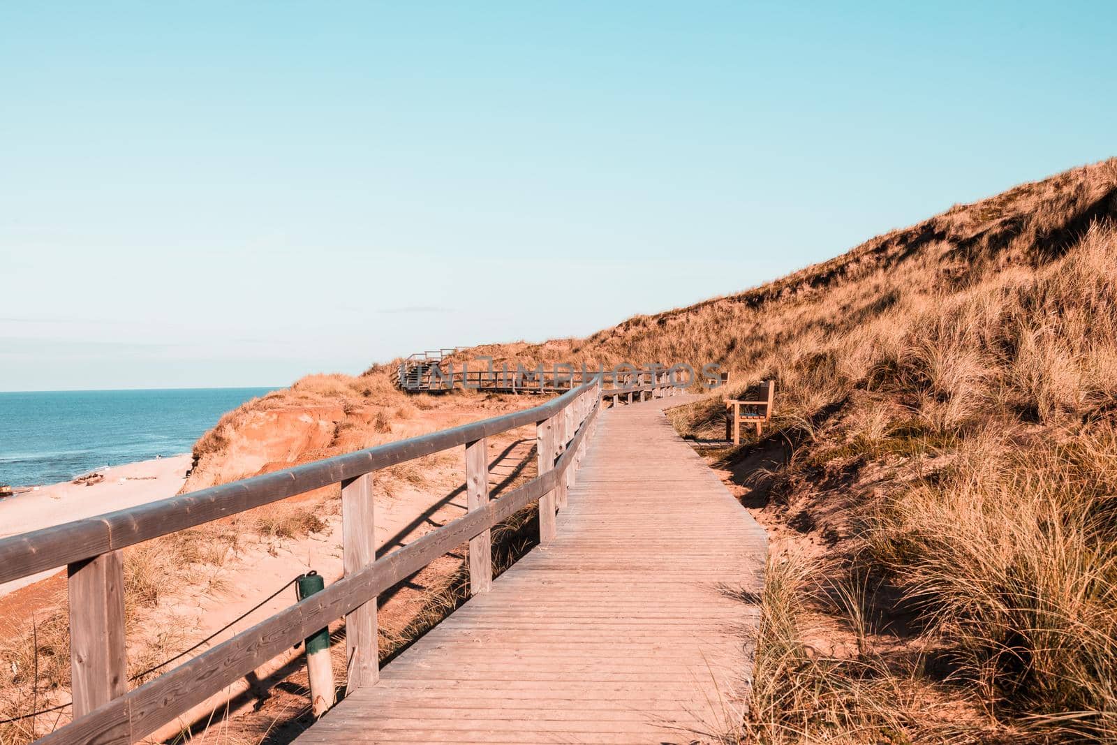 The Red Cliff near Kampen, Sylt, Germany, Europe by Weltblick