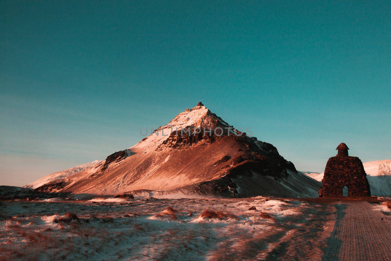 The beautiful Arnarstapi at Snaefellsness Peninsula, Iceland, Europe by Weltblick